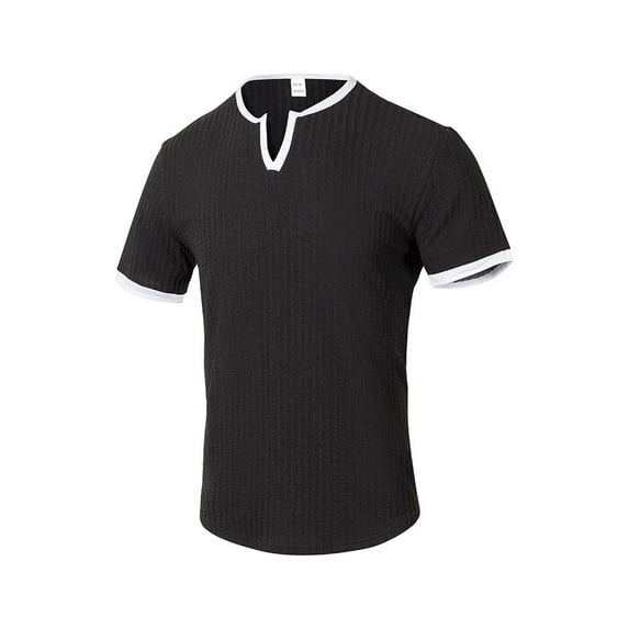 Mens V Neck T Shirts,Men's Short Sleeve T-Shirt Solid Color Summer Soft Outdoor Running Casual Tees