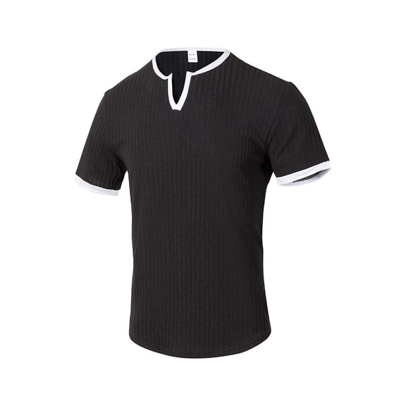 Mens V Neck T Shirts,Men's Short Sleeve T-Shirt Solid Color Summer Soft Outdoor Running Casual Tees