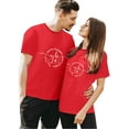 thumbnail image 1 of Mens Valentine'S Day Tee Short Neck Printed Sleeve Comtable Round Festvial Clothes for Men,Red,3XL, 1 of 6