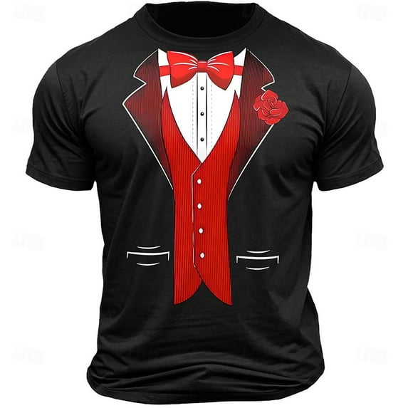 Mens Valentine's Day Graphic T Shirt Heart Print Casual Short Sleeve Tee Fit Crewneck Top Him Clothes