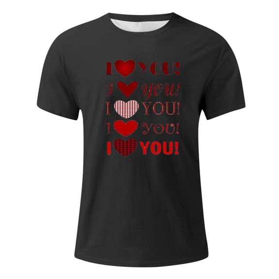 Mens Valentines Pique Shirts Print Short Sleeve Fashion Slim Fit Neck Mens Clothing,Grey,3XL