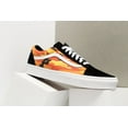 thumbnail image 1 of Mens Vans Old Skool Pop Camo Black Spicy Orange White VN0A38G1RK3, 1 of 1