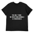 thumbnail image 1 of Mens Vegan Design Gift For Animal Rights and Meatless Veganism T-Shirt Black, 1 of 5