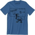thumbnail image 1 of Mens Velociraptor Cute Funny Dinosaur Velocity Physics Math Formula T-Shirt, 1 of 4