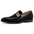 thumbnail image 1 of Mens Velvet Loafers Dress Shoes Loafers for Men Tuxedo Suit Shoes, Black/24, 11 US, 1 of 5