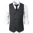 thumbnail image 1 of Mens Vests Casua Qiggri Men's Casual Business Vests Lightweight Waistcoat Slim Fit Suit Vest Work Vest For Men, 1 of 5