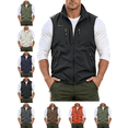 thumbnail image 1 of Mens Vests Lightweight Breathable Utility Zip Up Vest with Multi Pockets Casual Outerwear Windproof Softshell Sleeveless Jacket, 1 of 8