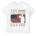 thumbnail image 1 of Mens Vet Bod Like A Dad Bod But With More Back Pain Vintage T-Shirt White 3XL, 1 of 5