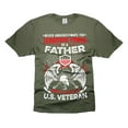 thumbnail image 1 of Mens Veteran T-shirt US Veteran Shirt Father Military Shirts Father Veteran Shirt (3X-Large Military Green), 1 of 6
