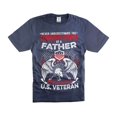 thumbnail image 1 of Mens Veteran T-shirt US Veteran Shirt Father Military Shirts Father Veteran Shirt (Large Navy Blue), 1 of 6