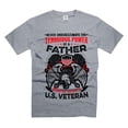 thumbnail image 1 of Mens Veteran T-shirt US Veteran Shirt Father Military Shirts Father Veteran Shirt (X-Large Grey), 1 of 6