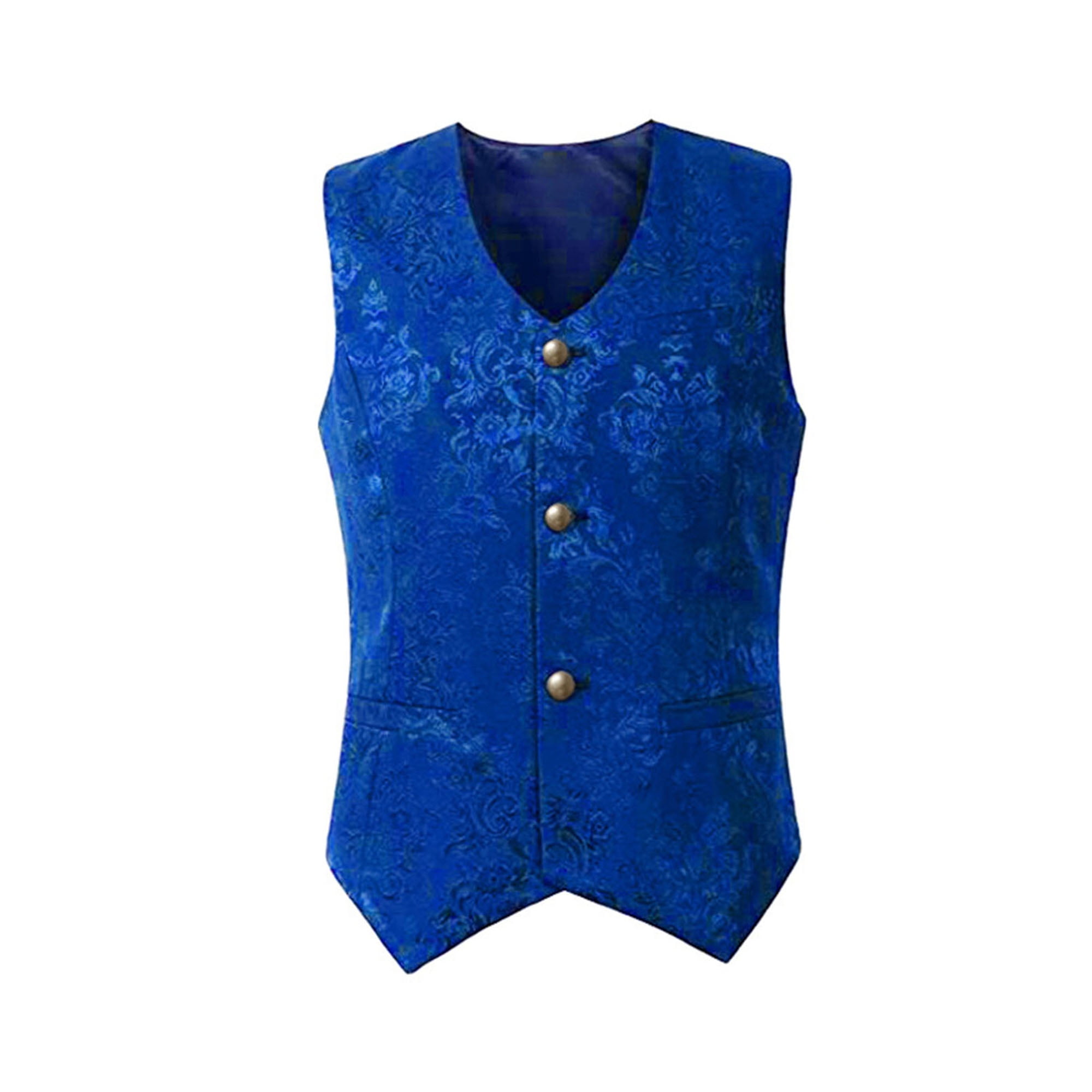 Mens Victorian Suit Vest Steampunk Gothic Waistcoat Paisley Vests Slim ...