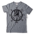 thumbnail image 1 of Mens Viking shirt Flokis Ship Yard Shirt Kattegat Scandinavia T-Shirt Viking Patriotic Shirts (XX-Large Grey), 1 of 6