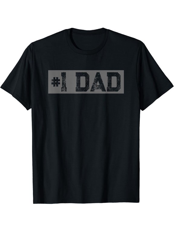 Mens Vintage #1 Dad - Father Daddy Novelty Gifts Father's Day Funny T-shirt