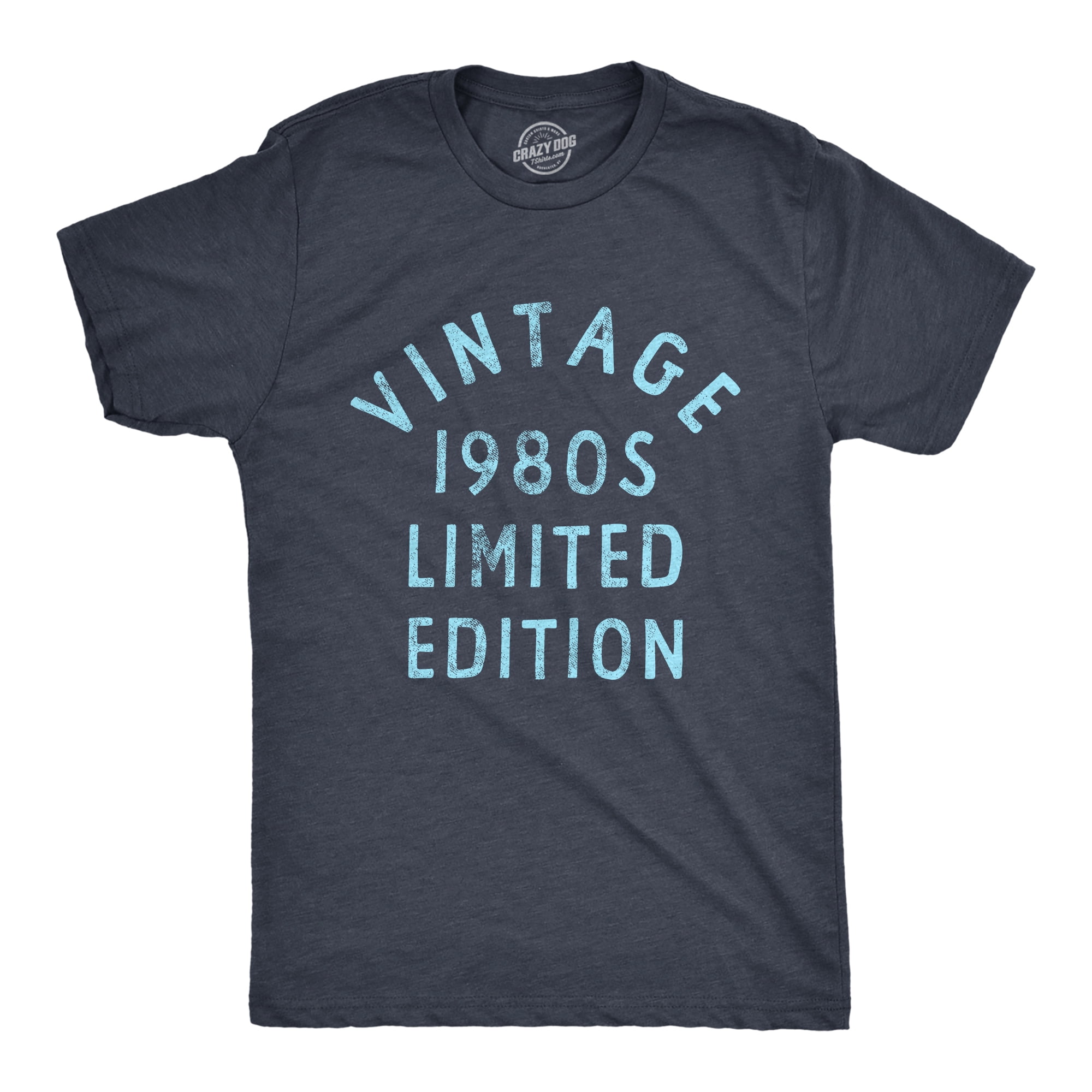 Mens Vintage 1980s Limited Edition T Shirt Funny Cool 1980 Theme 
