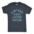 thumbnail image 1 of Mens Vintage 1980s Limited Edition T Shirt Funny Cool 1980 Theme Classic Tee for Guys Graphic Tees, 1 of 9