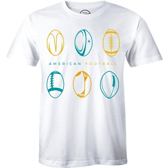 Mens Vintage American Football Ball Funny Sport Lovers Gifts Man T-Shirt