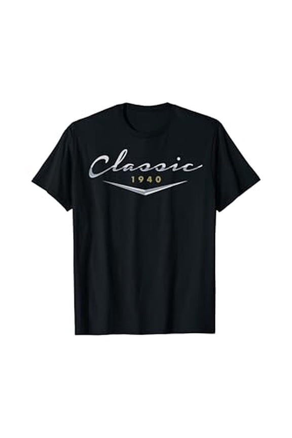 Mens Vintage Birthday Gifts Classic 1940 Birthday T-Shirt Gifts For Dad, Husband Unisex S To 5XL