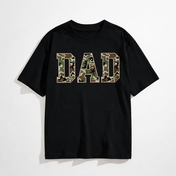 Mens Vintage Camo Duck Hunting Dad Old Camo Dad T-Shirt