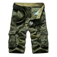 thumbnail image 1 of Mens Vintage Cargo Shorts Multi Pockets Cotton Relaxed Fit Short Outdoor Loose Fit Military Camo Cargo Shorts, 1 of 7