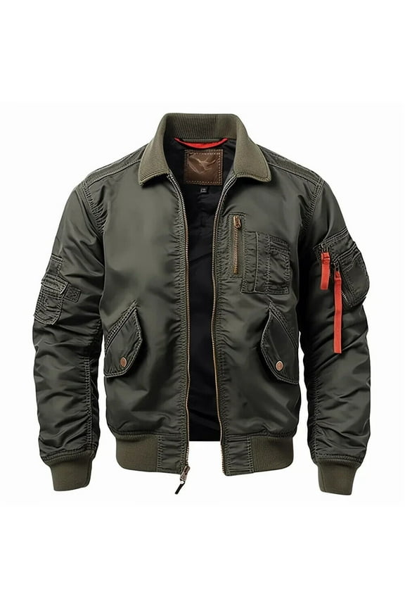 Mens Vintage Casual Flight Light Air Bomber Military Jacket