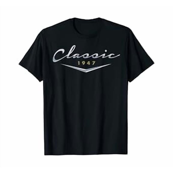 Mens Vintage Classic 1947 Birthday T-Shirt Gifts for Dad, Husband