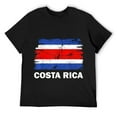 thumbnail image 1 of Mens Vintage Costa Rica Costa Rican Flag Pride Support Costa Rica T-Shirt Black, 1 of 5