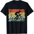 thumbnail image 1 of Mens Vintage Cycling Papa Bicycle Dad Cyclist Father's Day T-Shirt, 1 of 4
