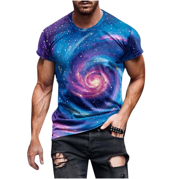 Mens Vintage Designer Raglan T-Shirt Short Sleeve Printed Summer Round Neck Top Casual Sweatshirt Dark Blue XXXXL