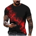 thumbnail image 1 of Mens Vintage Designer Raglan T-Shirt Short Sleeve Printed Summer Round Neck Top Casual T-Shirt, 1 of 5