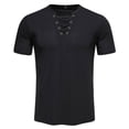 thumbnail image 1 of Mens Vintage Gothic Tee Casual Solid Color Short Sleeve T-Shirt, 2XL, 1 of 9