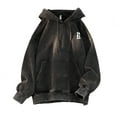 thumbnail image 1 of Mens Vintage Hoodies Distressed  Hooded Sweatshirt Graphic Pullover, 1 of 5