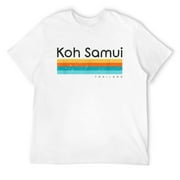 Mens Vintage Koh Samui Thailand Retro Design T-Shirt White 4X-Large