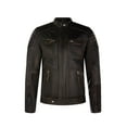 thumbnail image 1 of Mens Vintage Leather Retro Biker Jacket - Zakinthos, 1 of 4
