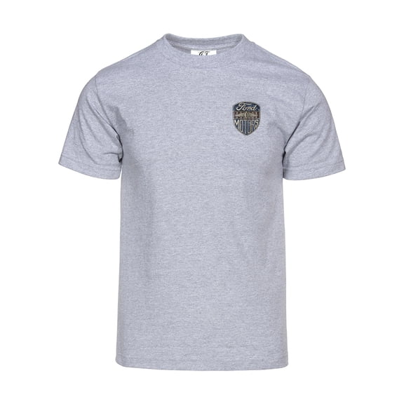 Mens Vintage Motors Pocket Short-Sleeve T-Shirt - Heather Grey - Medium