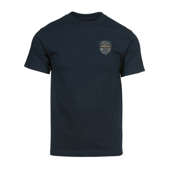 Mens Vintage Motors Pocket Short-Sleeve T-Shirt - Navy - X-Large