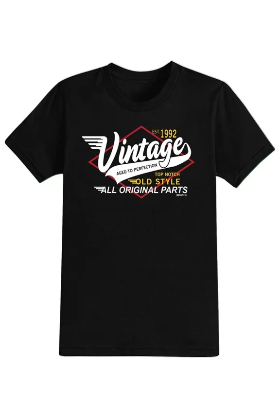 Mens Vintage Old Style Birthday T-Shirt Year 30Th 40Th 50Th 60Th 70Th 80Th Unisex S-5XL Hot Trending Shirt, Vintage Birthday Gift