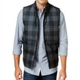 thumbnail image 1 of Mens Vintage Plaid Puffer Vest, 1 of 2
