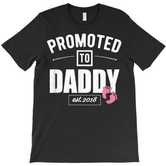 Mens Vintage Promoted To Daddy It's Girl 2018 New Dad, Family G23909 Unisex T-Shirt, Up to Size 5XL