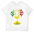 thumbnail image 1 of Mens Vintage Rastafari Lion face Design Gift for Reggae Music fan T Shirt White L, 1 of 5