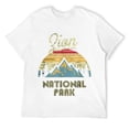 thumbnail image 1 of Mens Vintage Retro Zion National Park T Shirt White M, 1 of 5