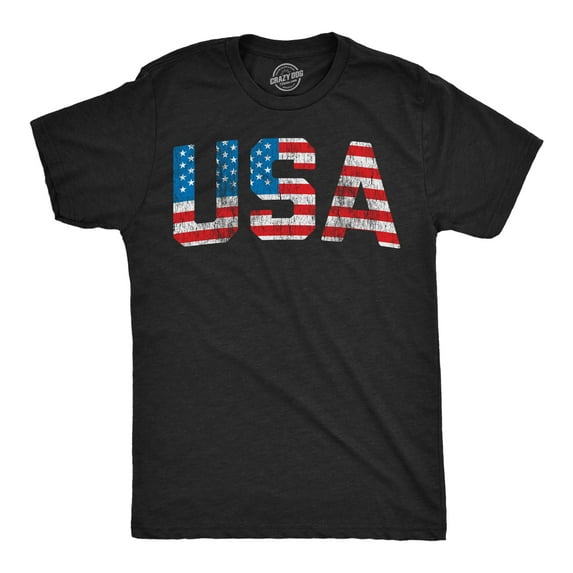Mens Vintage USA T Shirt Awesome Fourth Of July Graphic Tee for Men Graphic Tees