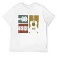 thumbnail image 1 of Mens Vintage Ukulele Guitar Shirt Uke Player Musician Gifts T-Shirt White Small, 1 of 5