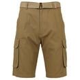 thumbnail image 1 of Mens Vintage Utility Cotton Cargo Shorts With Belt, 1 of 7