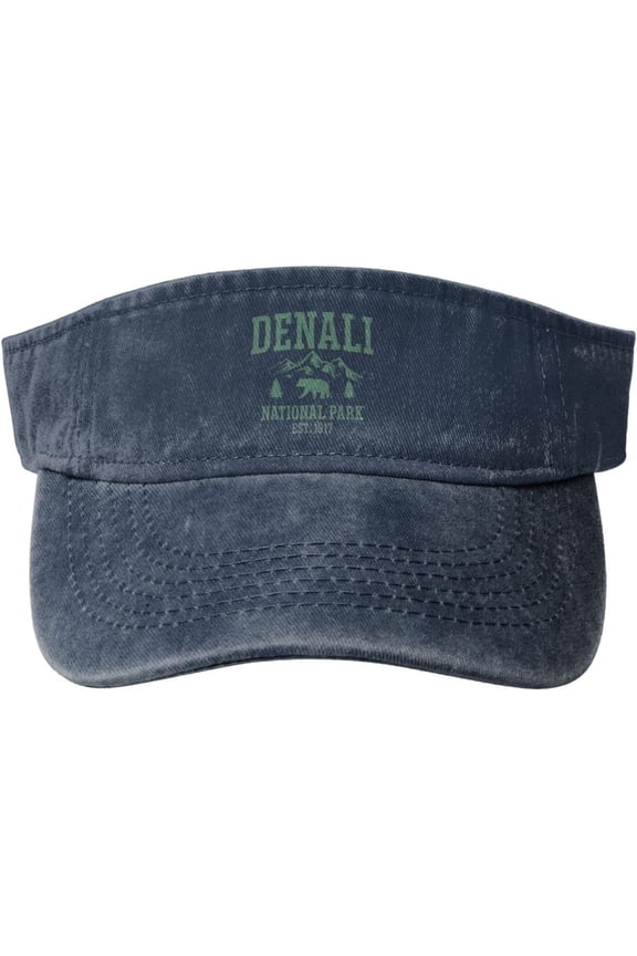 Mens Visor Hat Hiking Caps Denali National Park Softball Hat