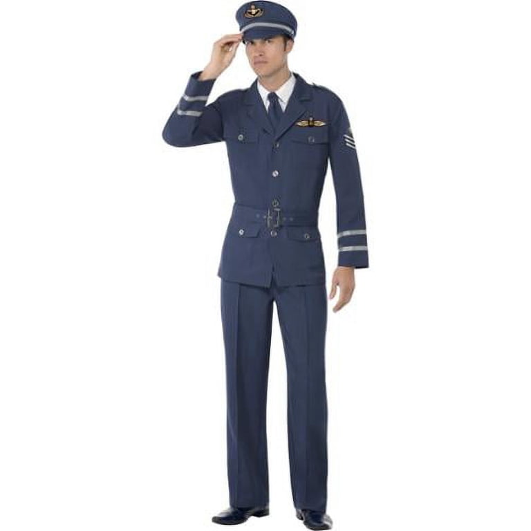 aakaa blue dress Vintage 1970s U.S. Air Force Dress Blue Tropical Poly/Wool Uniform Jac main image 1