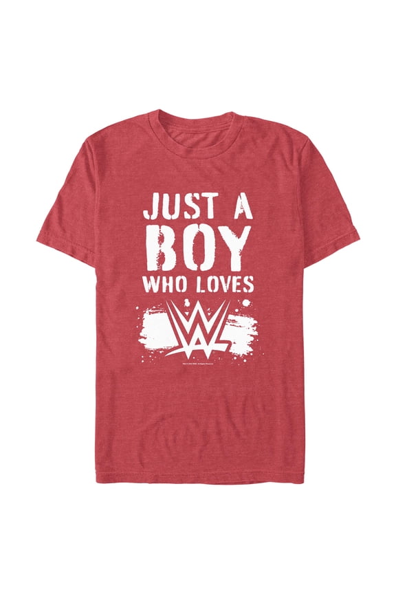 Mens WWE Boy Who Loves Wrestling T Shirt