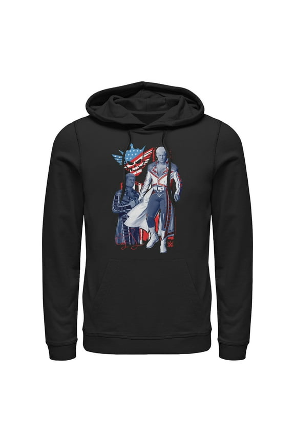 Mens WWE Cody Rhodes Patriotic Pose Lightweight Hoodie