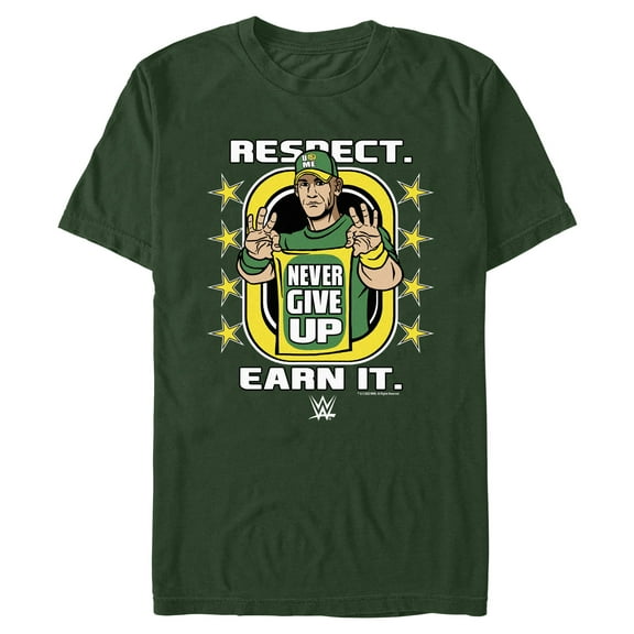 Mens WWE John Cena Respect Earn It T Shirt