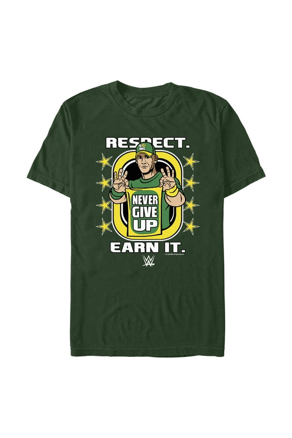 Mens WWE John Cena Respect Earn It T Shirt